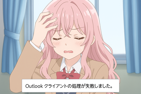 クライアントの処理が失敗しました